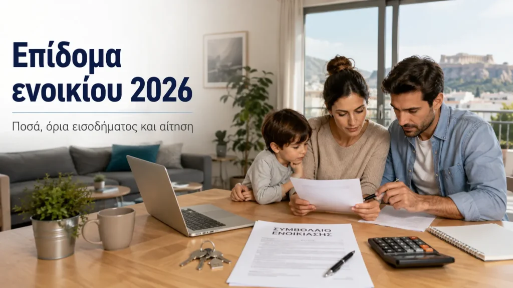 Επίδομα ενοικίου 2026: 70 έως 210 ευρώ τον μήνα — ποιοι το δικαιούνται